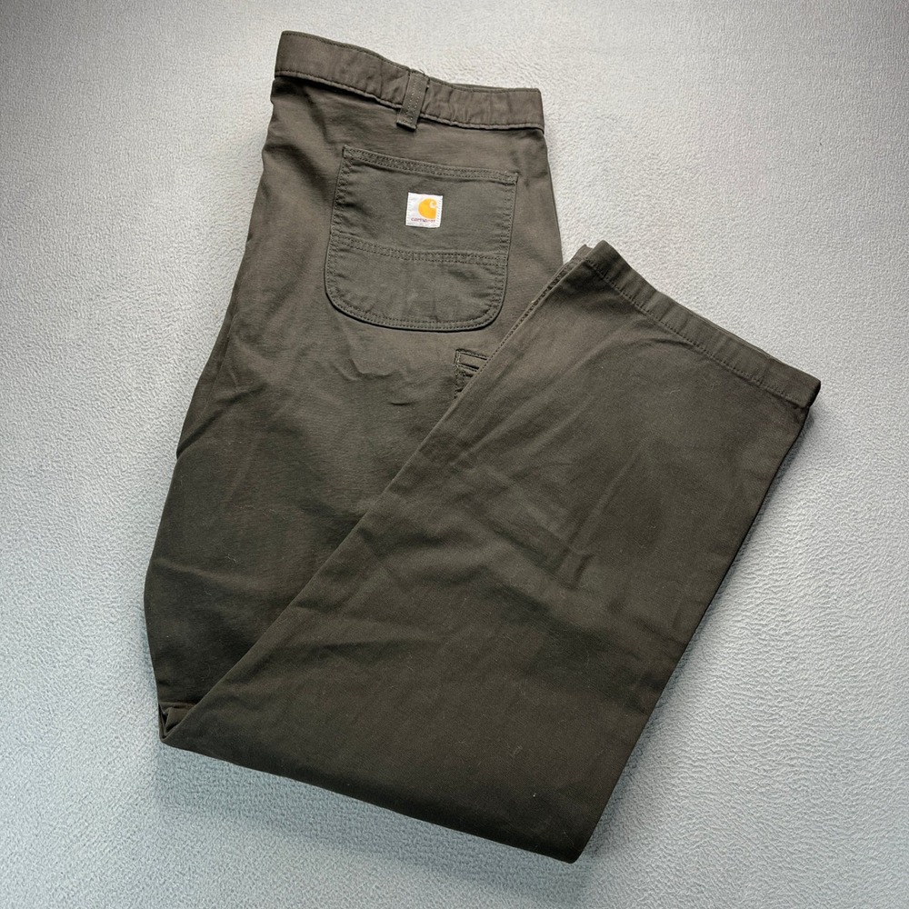 Carhartt Rugged Flex Relaxed Fit Work Pants Mens 42x34 (FIT 41x33) Gray Utility